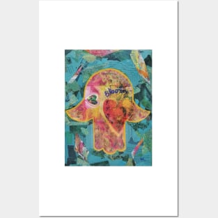 Bloom Hamsa by Harriette Knight Posters and Art